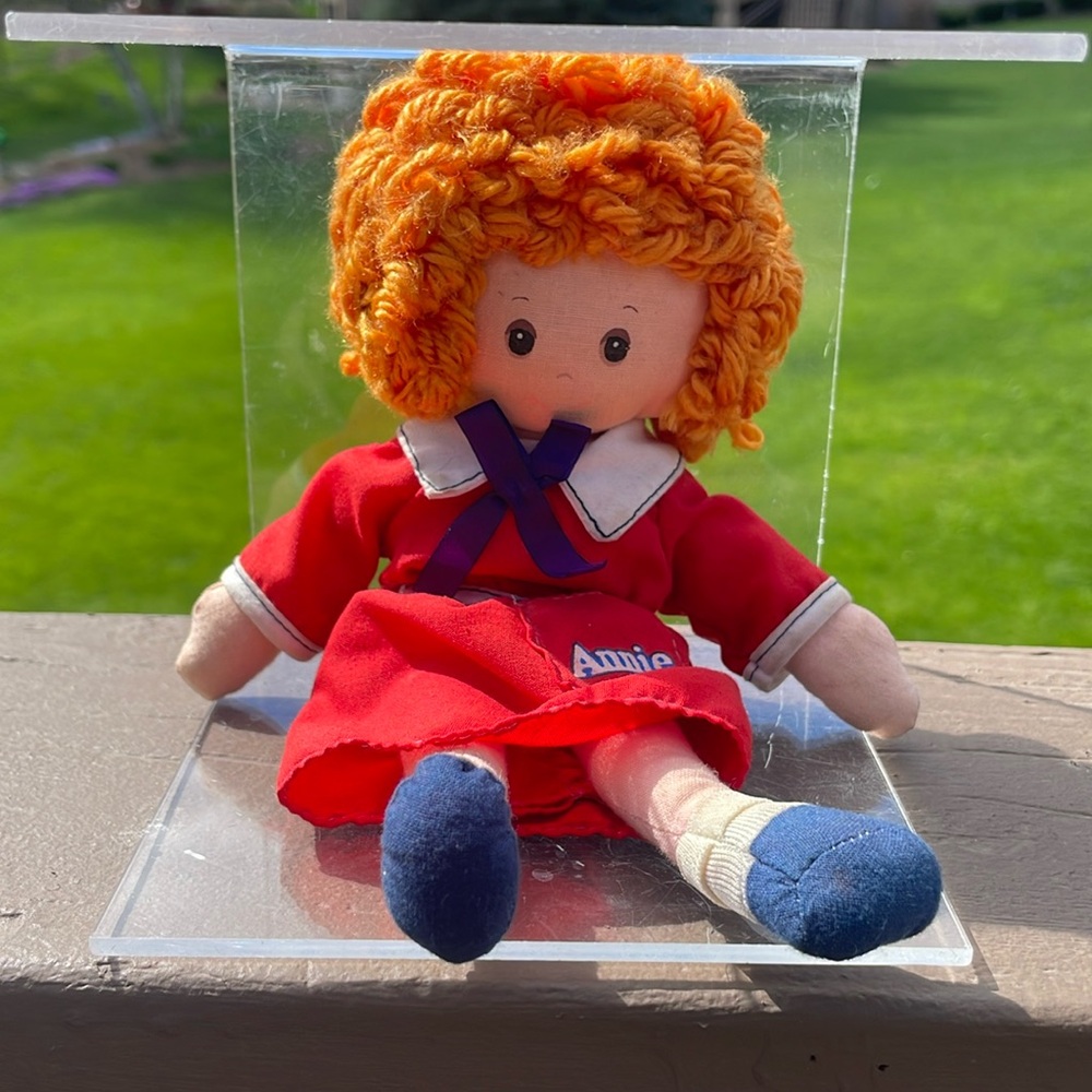 Little Orphan Annie Cloth Doll Vintage from 1980s